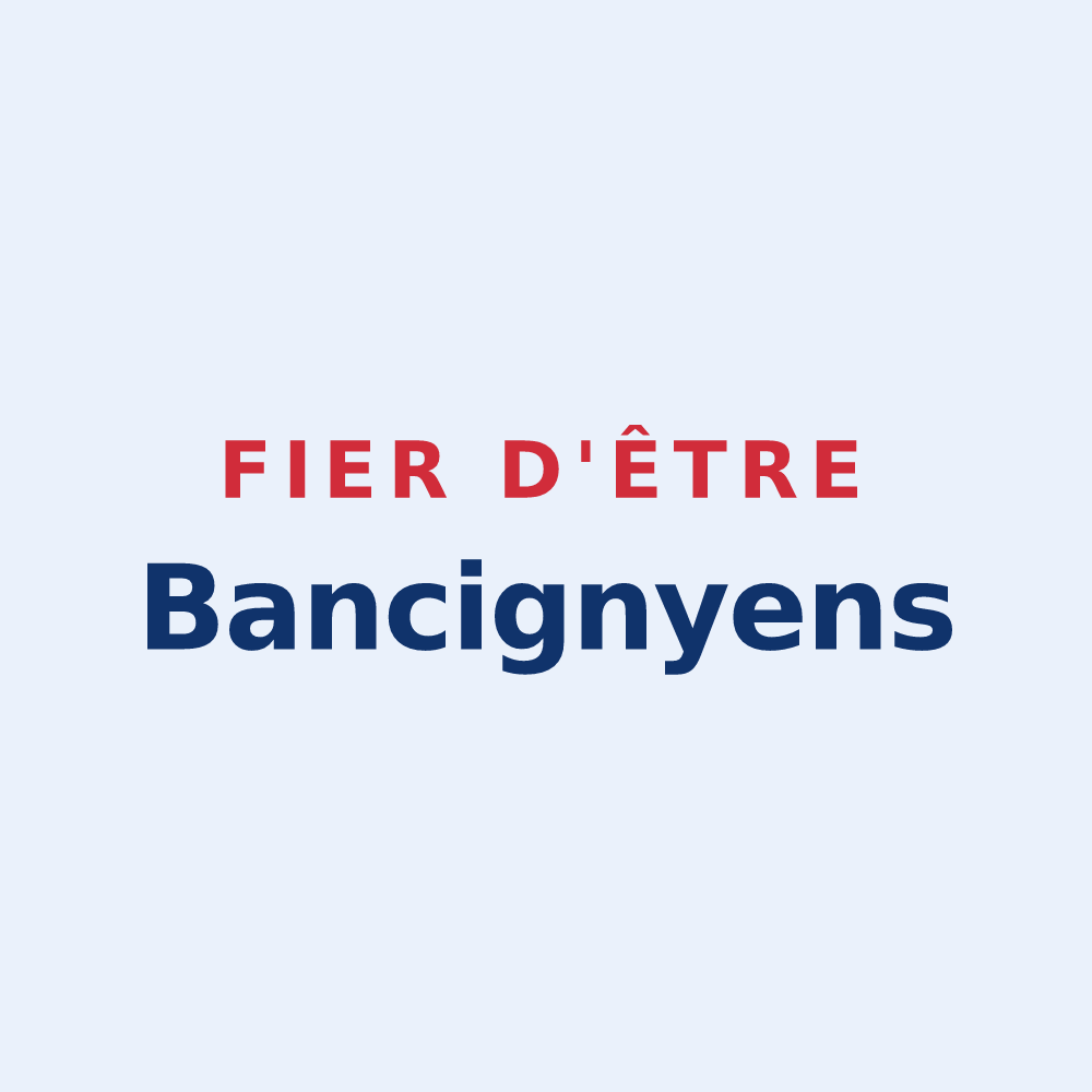 Sticker « Fier d'être Bancignyens » — design pour Bancigny