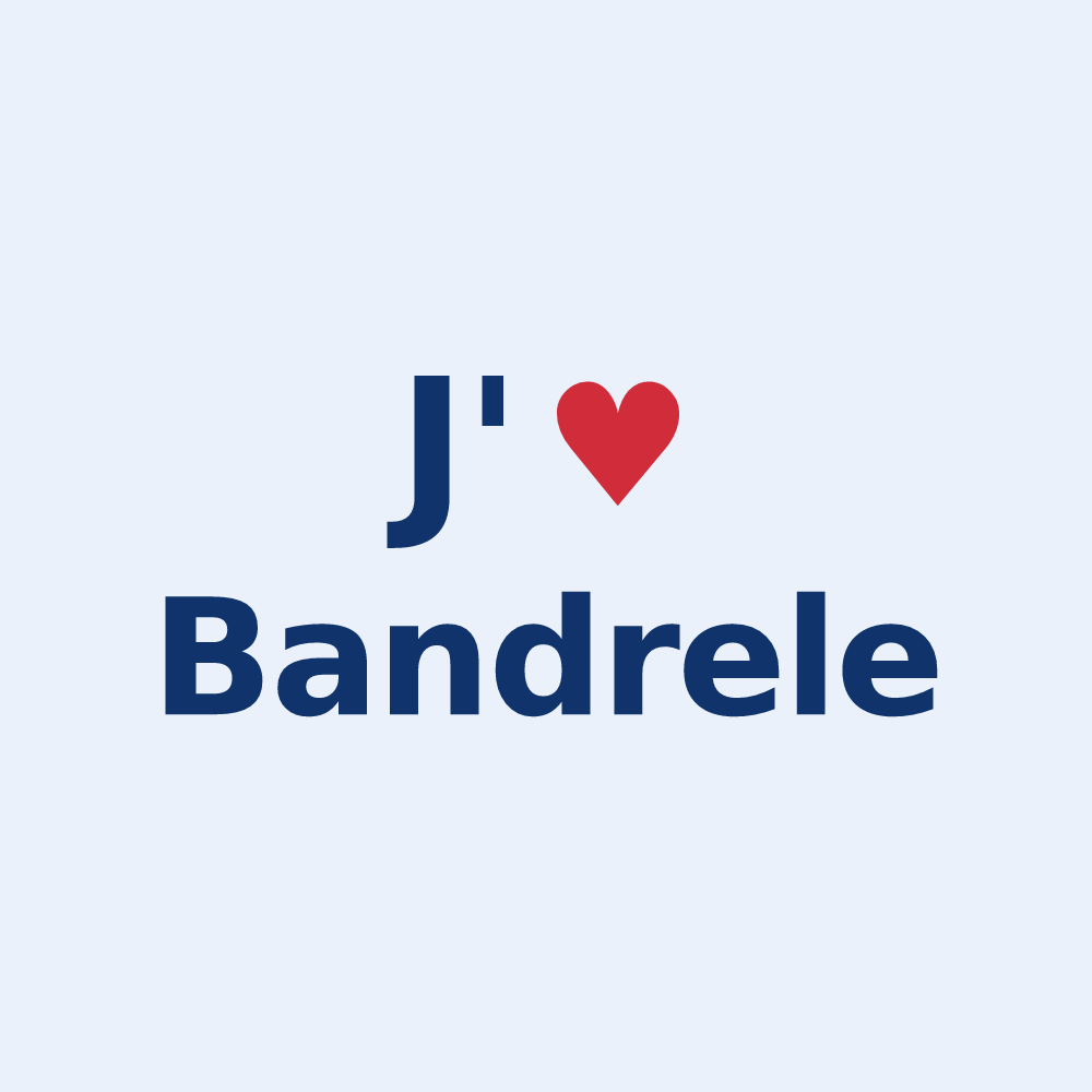Sticker personnalisé Bandrele — design J'aime Bandrele