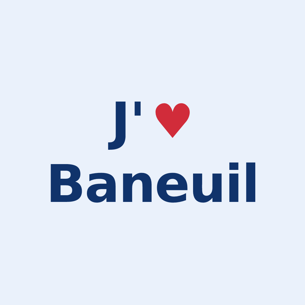 Sticker personnalisé Baneuil — design J'aime Baneuil