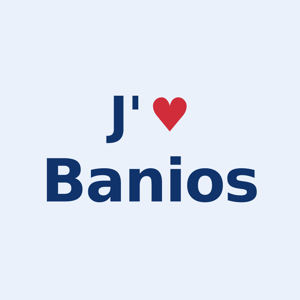 Sticker personnalisé Banios — design J'aime Banios
