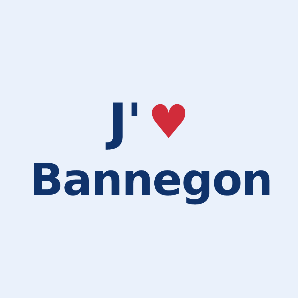 Sticker personnalisé Bannegon — design J'aime Bannegon