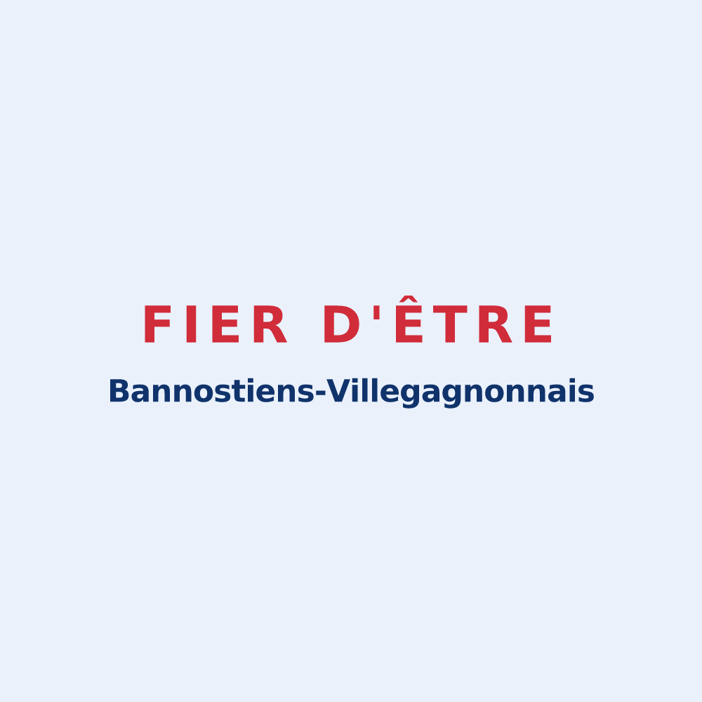Sticker « Fier d'être Bannostiens-Villegagnonnais » — design pour Bannost-Villegagnon