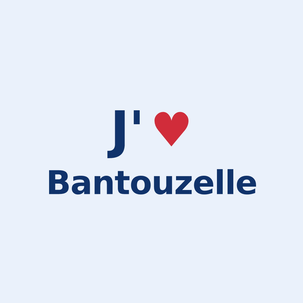 Sticker personnalisé Bantouzelle — design J'aime Bantouzelle