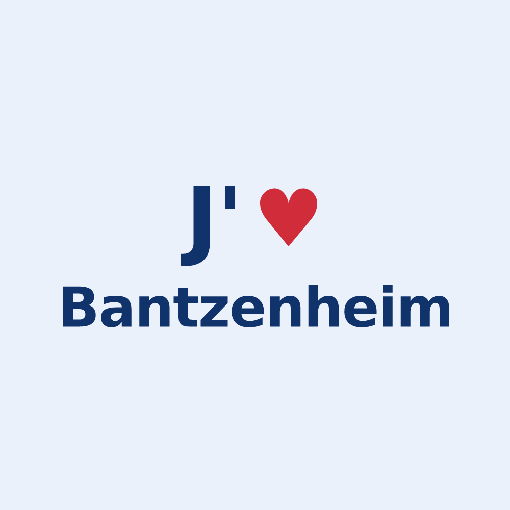 Sticker personnalisé Bantzenheim — design J'aime Bantzenheim