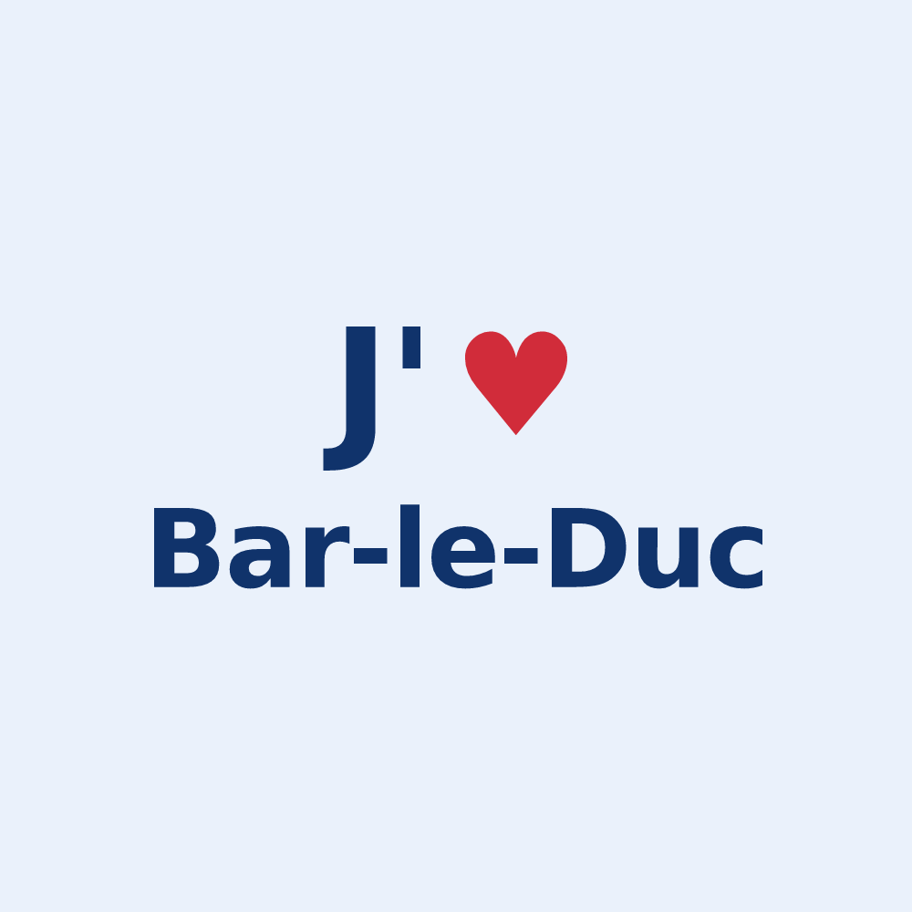 Sticker personnalisé Bar-le-Duc — design J'aime Bar-le-Duc
