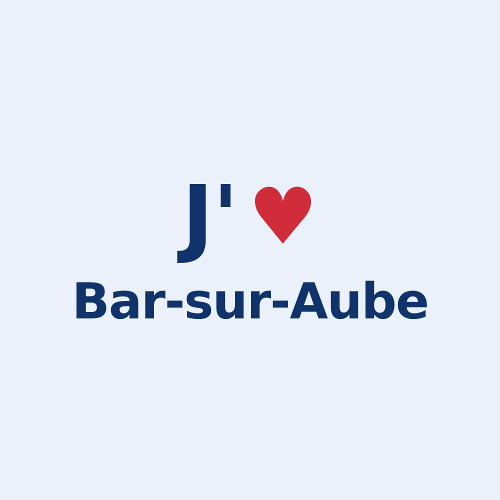 Sticker personnalisé Bar-sur-Aube — design J'aime Bar-sur-Aube