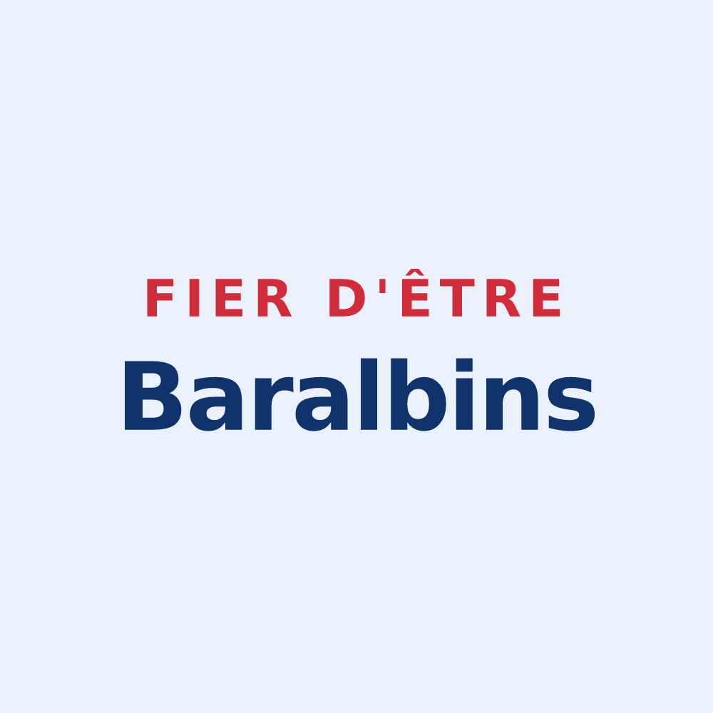 Sticker « Fier d'être Baralbins » — design pour Bar-sur-Aube