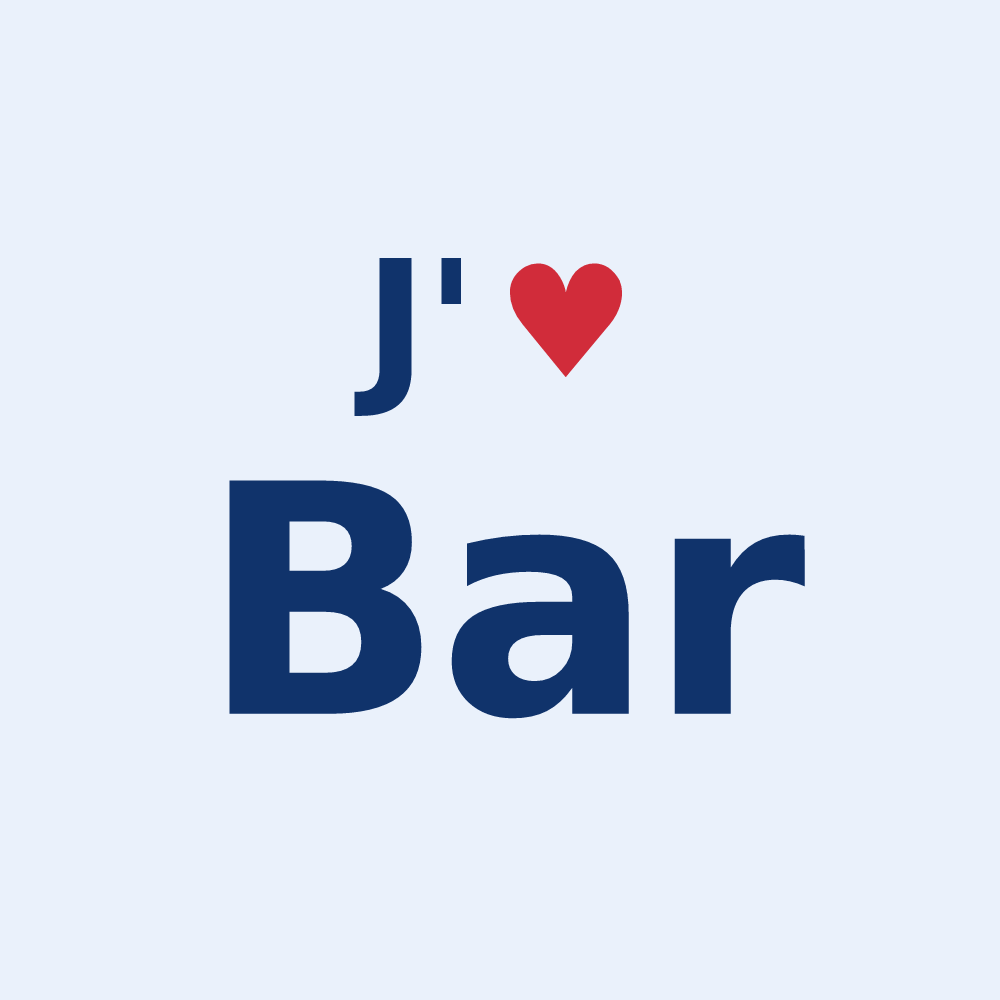 Sticker personnalisé Bar — design J'aime Bar