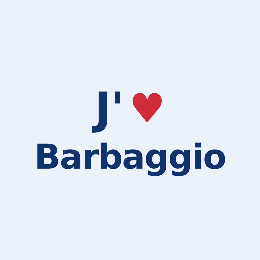 Sticker personnalisé Barbaggio — design J'aime Barbaggio