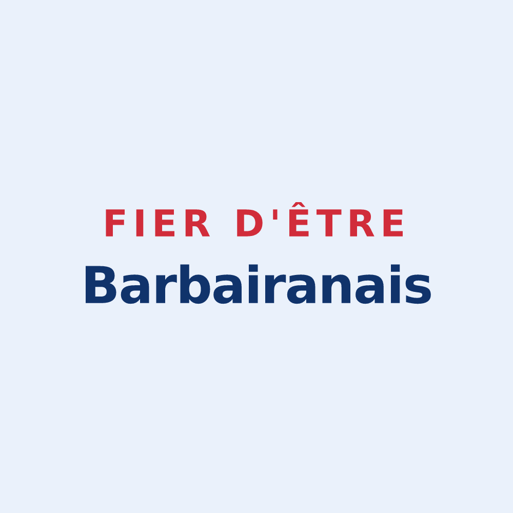 Sticker « Fier d'être Barbairanais » — design pour Barbaira
