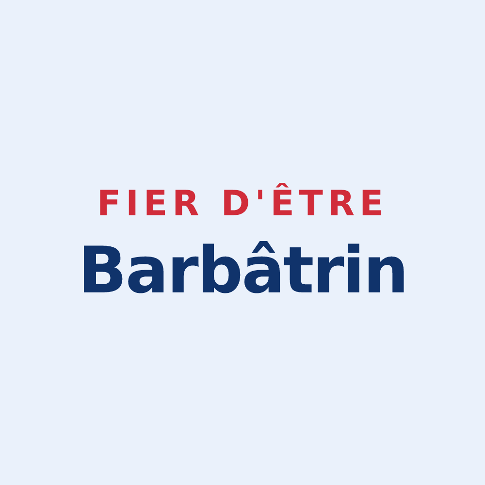 Sticker « Fier d'être Barbâtrin » — design pour Barbâtre