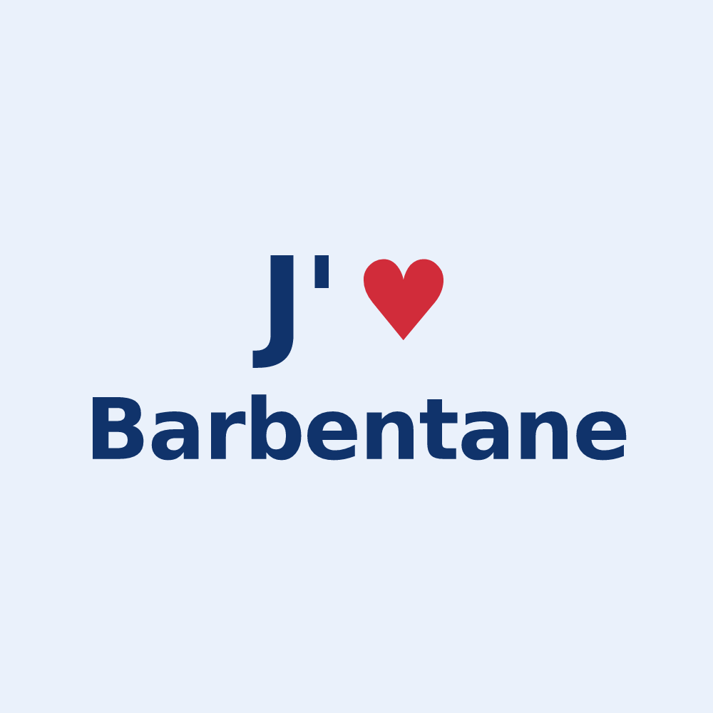 Sticker personnalisé Barbentane — design J'aime Barbentane