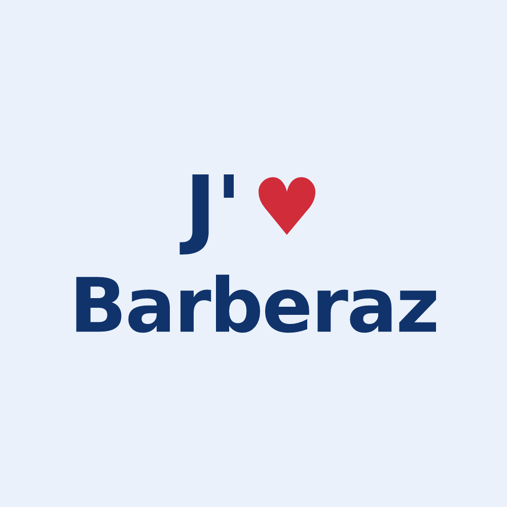 Sticker personnalisé Barberaz — design J'aime Barberaz