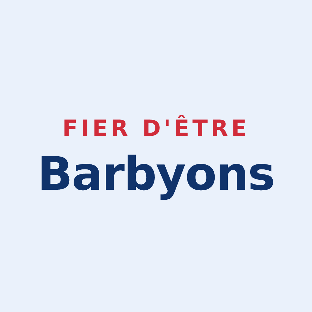 Sticker « Fier d'être Barbyons » — design pour Barby