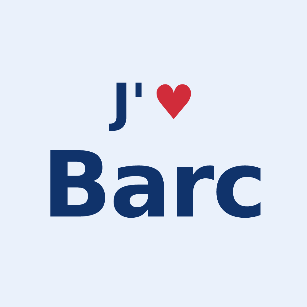 Sticker personnalisé Barc — design J'aime Barc