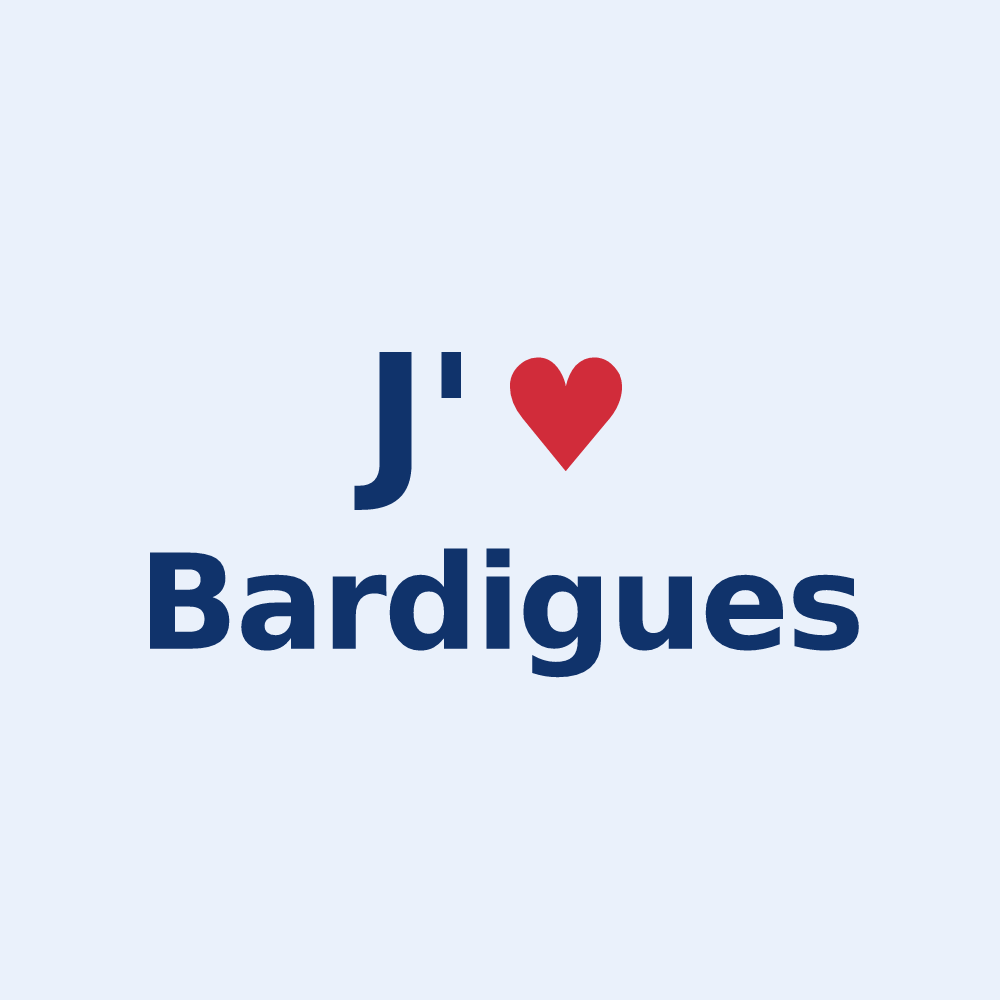 Sticker personnalisé Bardigues — design J'aime Bardigues