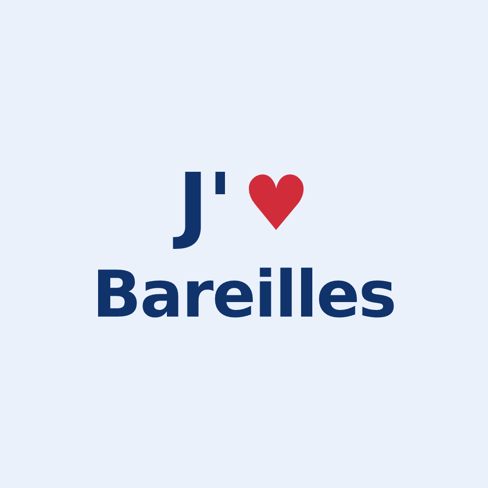 Sticker personnalisé Bareilles — design « J'aime Bareilles » imprimé sur le sticker