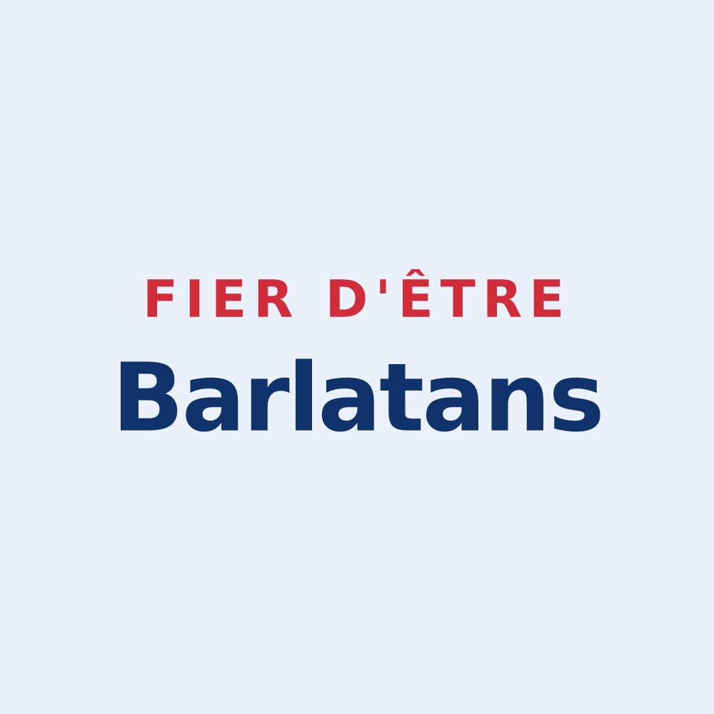 Sticker « Fier d'être Barlatans » — design pour Barles