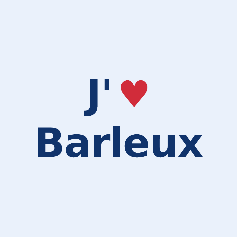 Sticker personnalisé Barleux — design J'aime Barleux