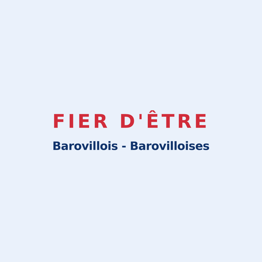 Sticker « Fier d'être Barovillois - Barovilloises » — design pour Baroville