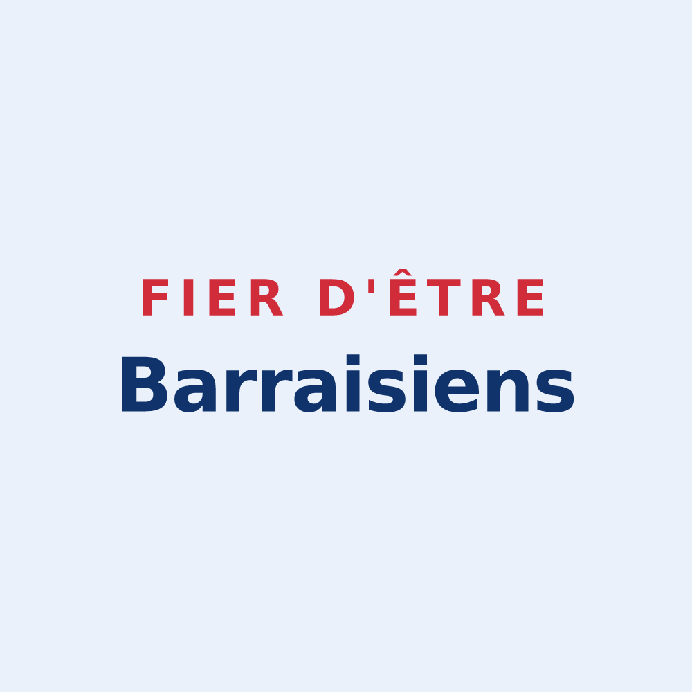 Sticker « Fier d'être Barraisiens » — design pour Barrais-Bussolles