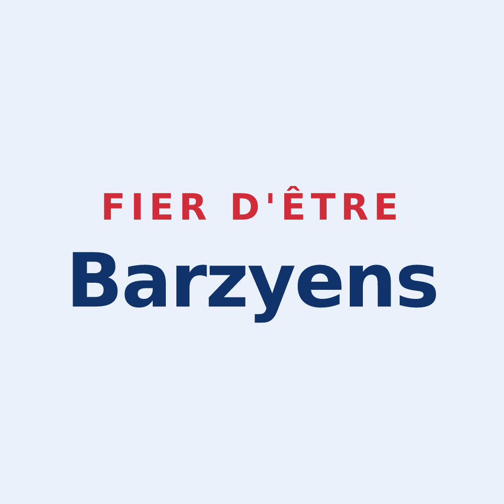 Sticker « Fier d'être Barzyens » — design pour Barzy-en-Thiérache