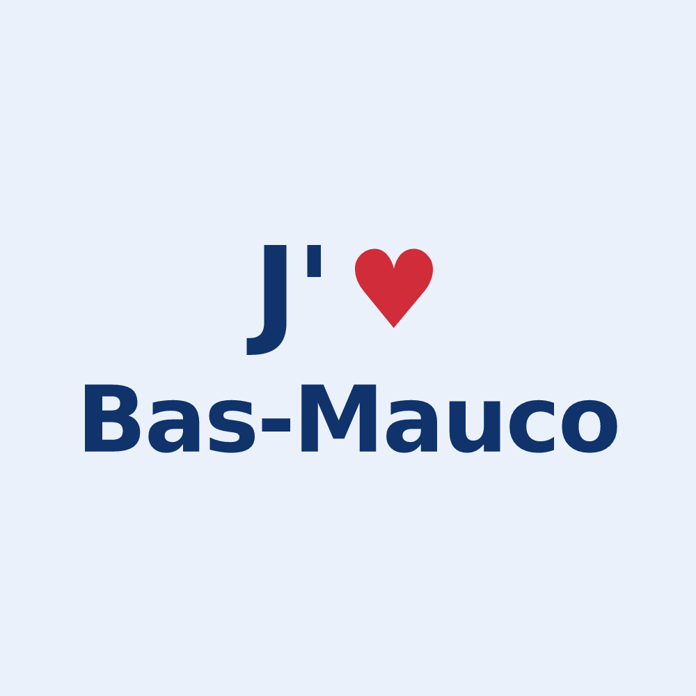 Sticker personnalisé Bas-Mauco — design J'aime Bas-Mauco