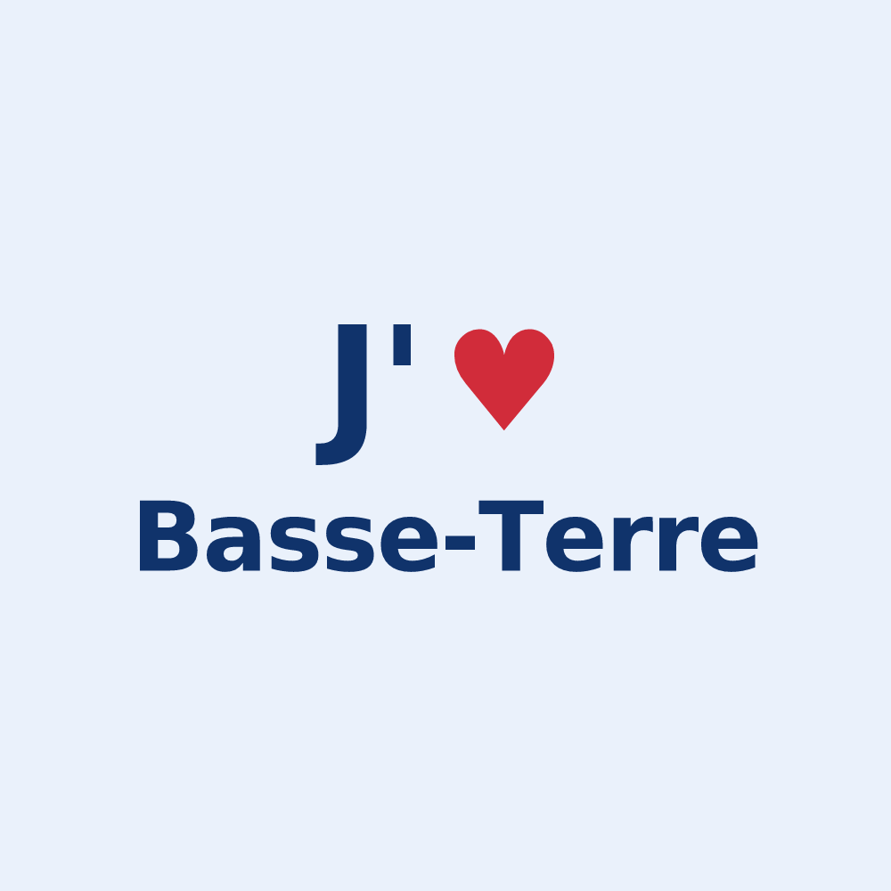 Sticker personnalisé Basse-Terre — design J'aime Basse-Terre