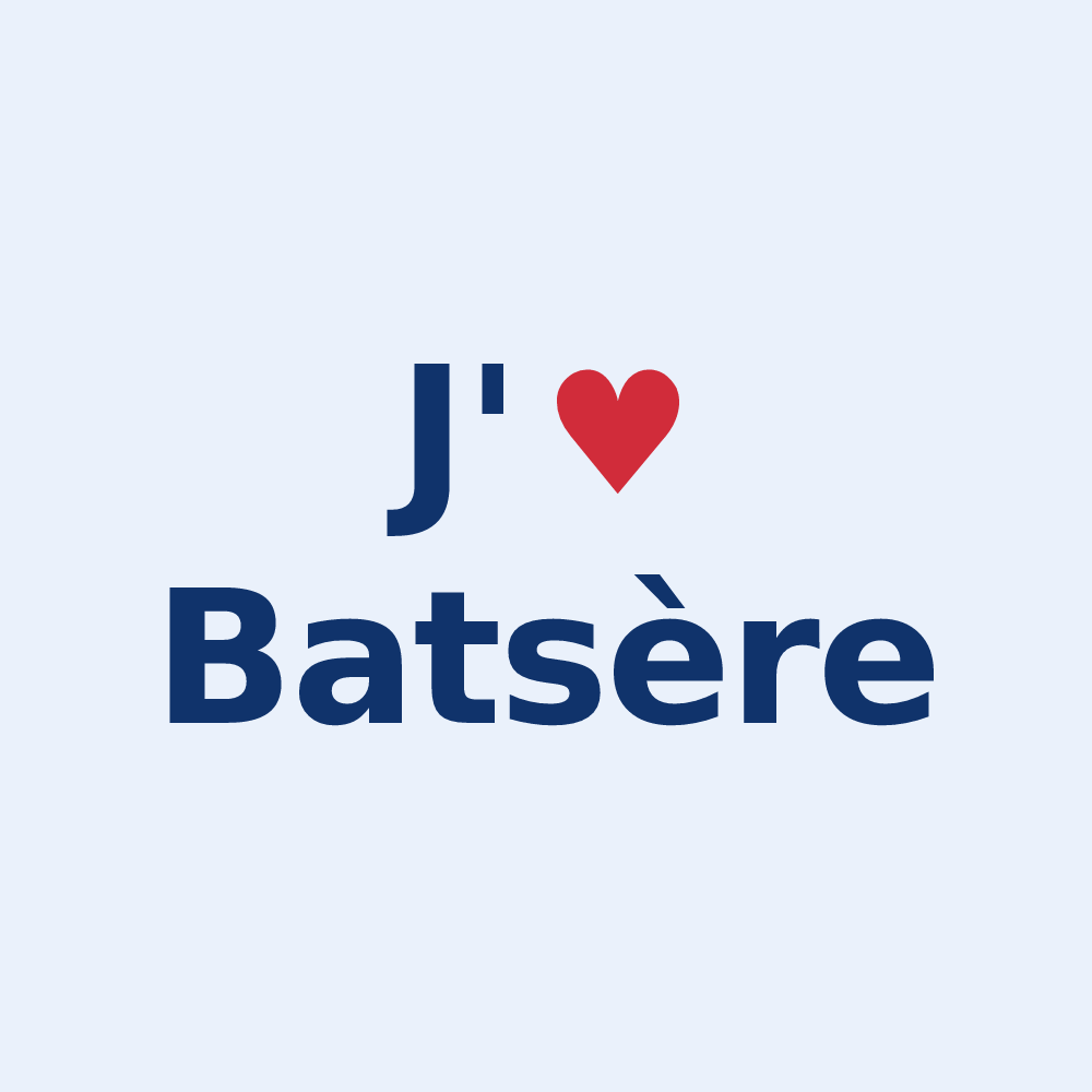 Sticker personnalisé Batsère — design J'aime Batsère