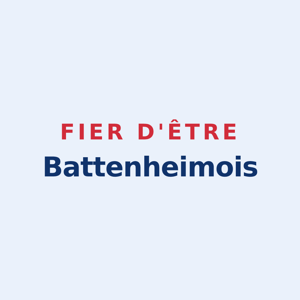 Sticker « Fier d'être Battenheimois » — design pour Battenheim