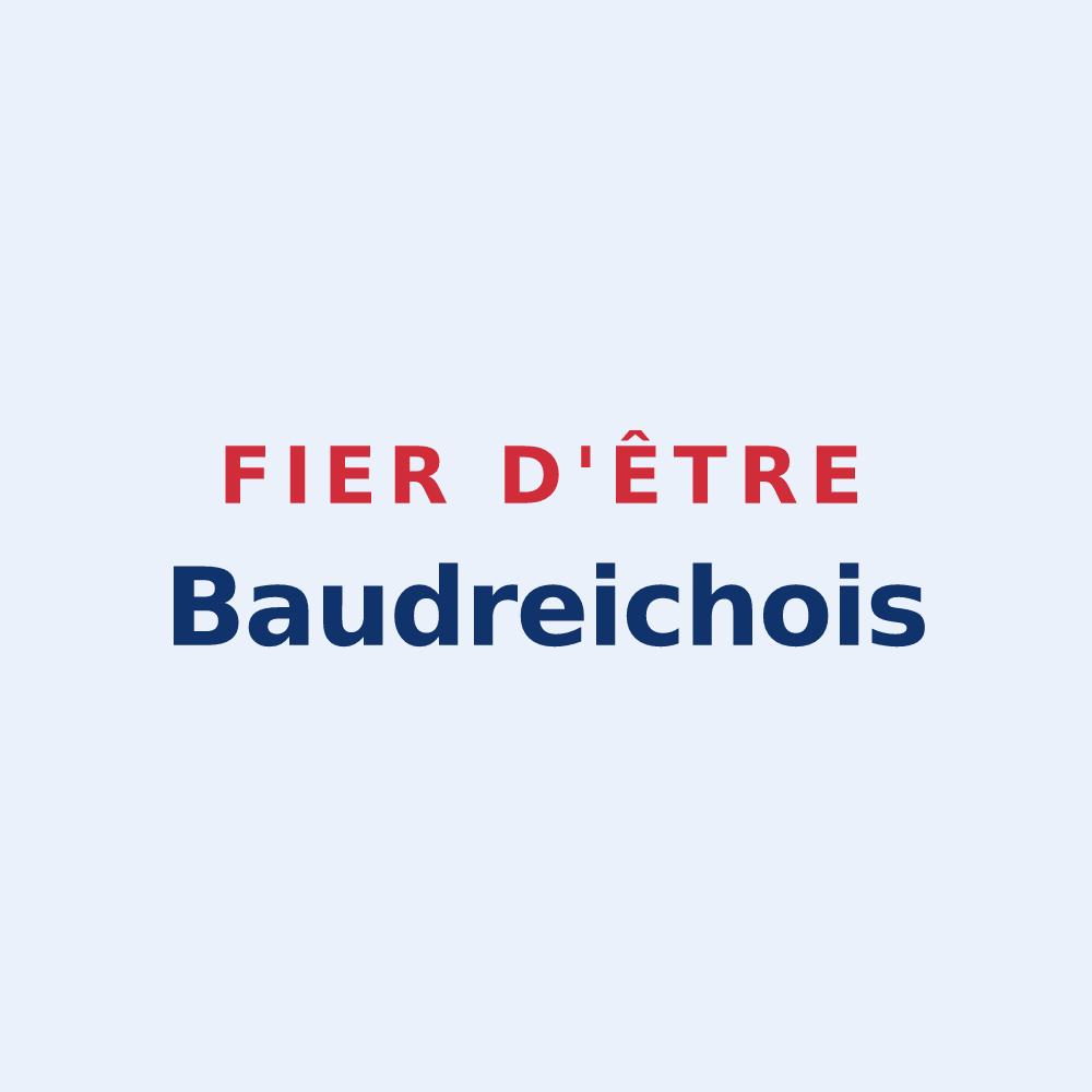 Sticker « Fier d'être Baudreichois » — design pour Baudreix