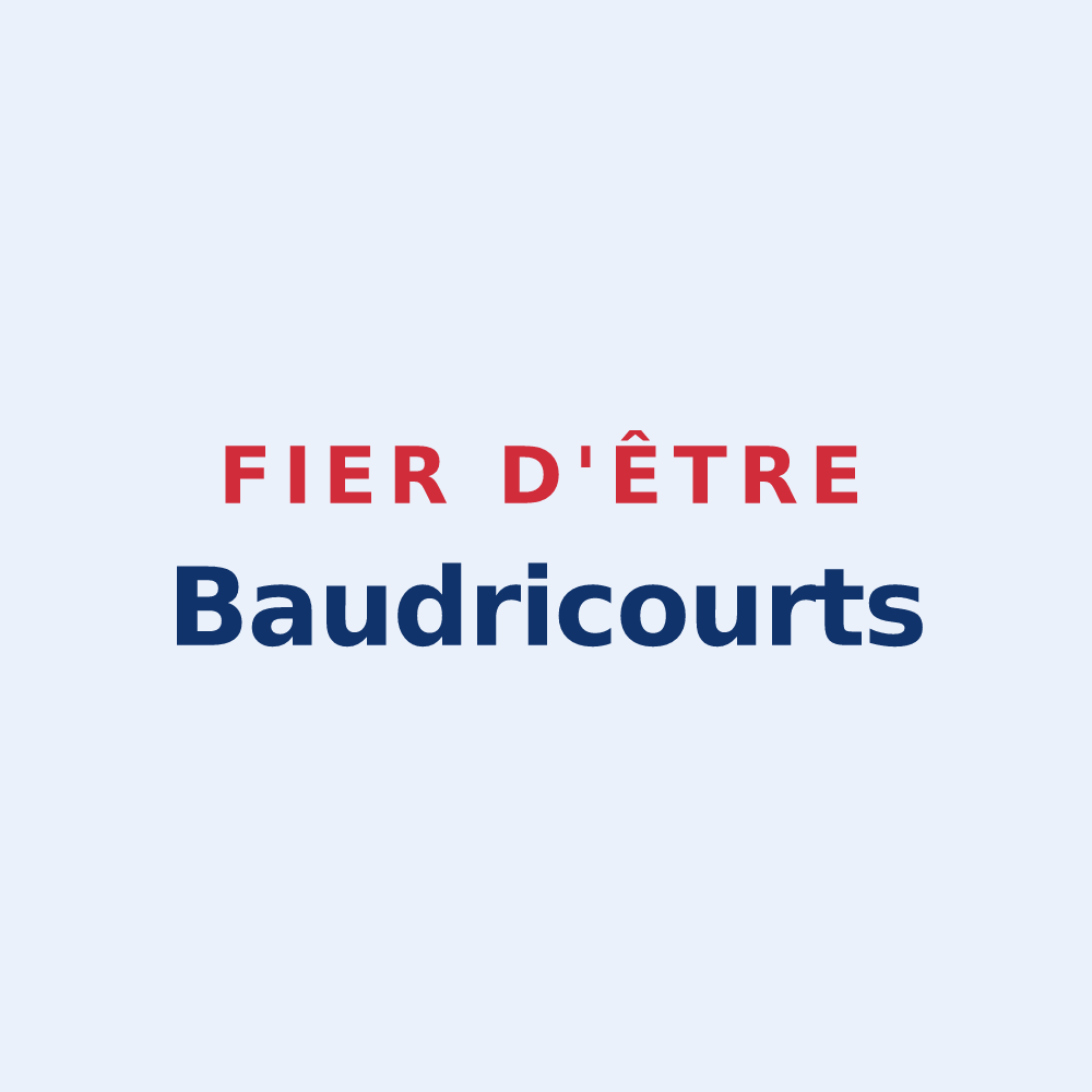 Sticker « Fier d'être Baudricourts » — design pour Baudrières