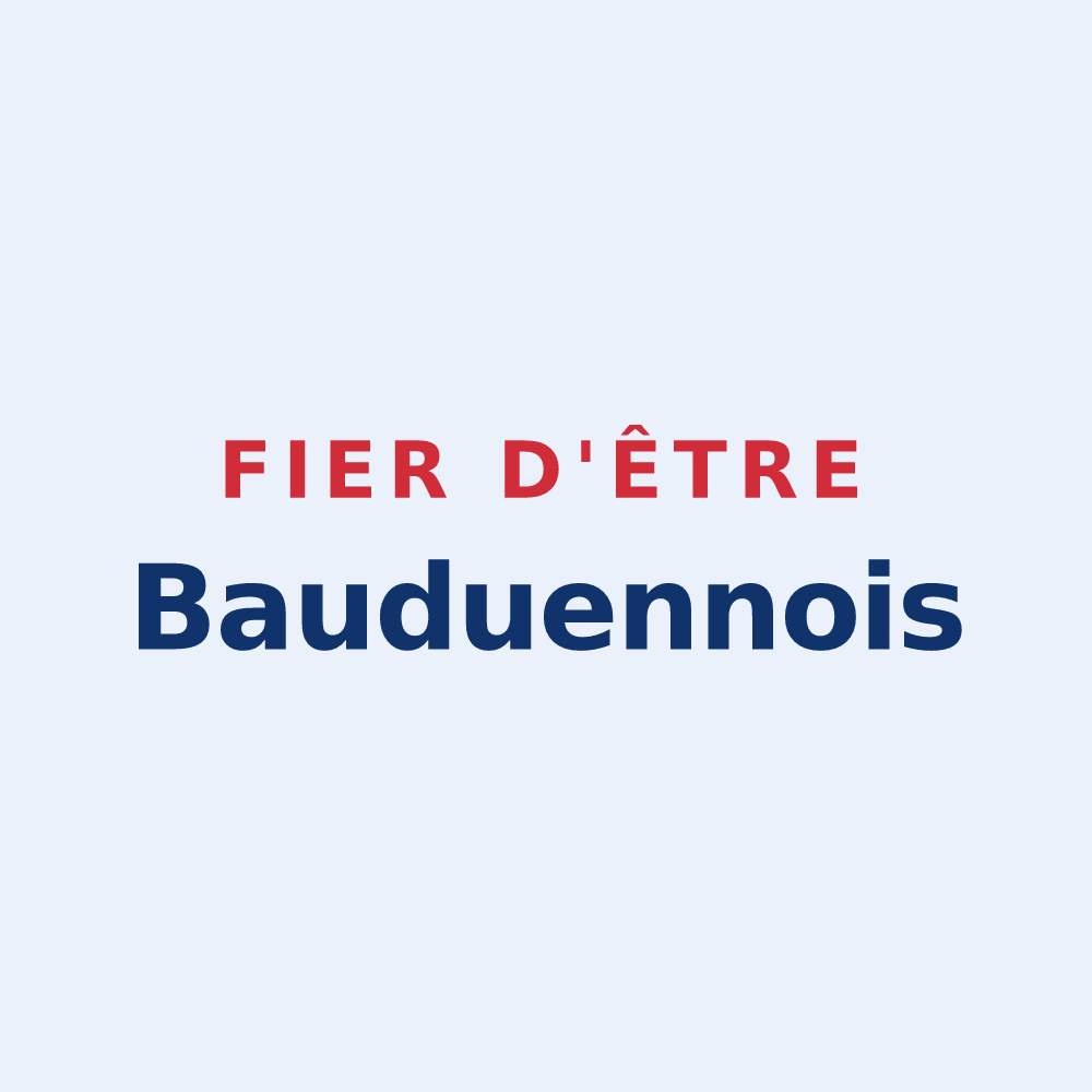 Sticker « Fier d'être Bauduennois » — design pour Bauduen