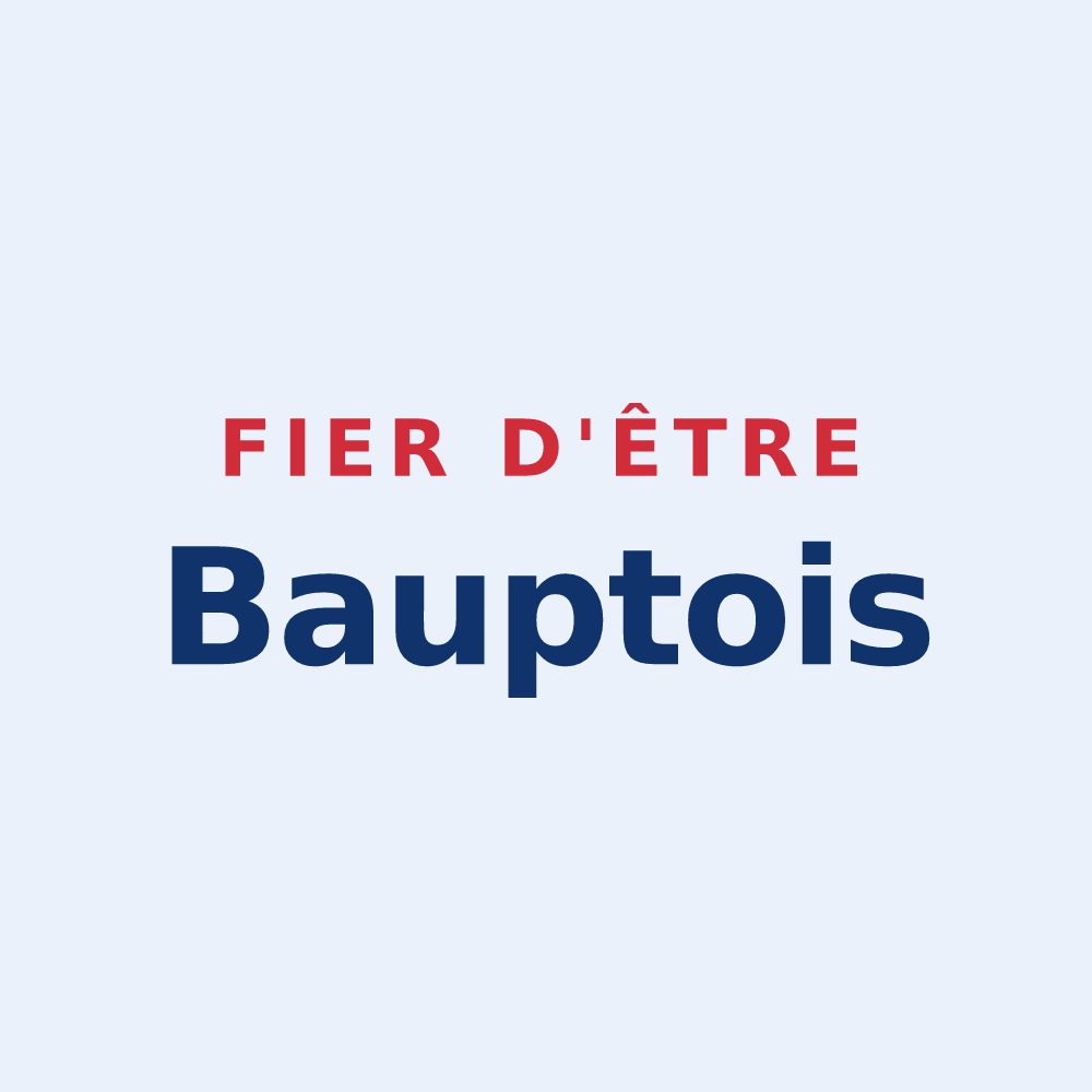 Sticker « Fier d'être Bauptois » — design pour Baupte