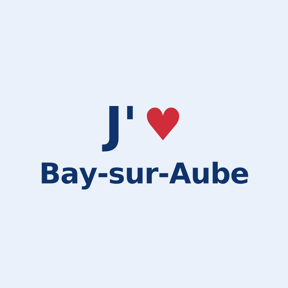 Sticker personnalisé Bay-sur-Aube — design J'aime Bay-sur-Aube