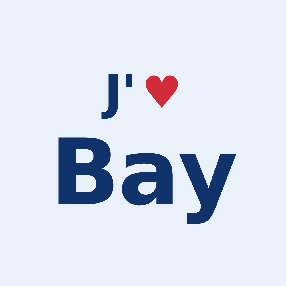 Sticker personnalisé Bay — design J'aime Bay