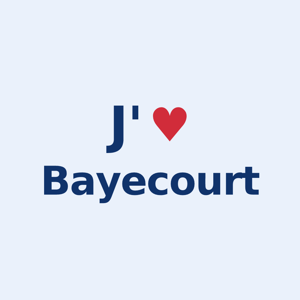 Sticker personnalisé Bayecourt — design J'aime Bayecourt