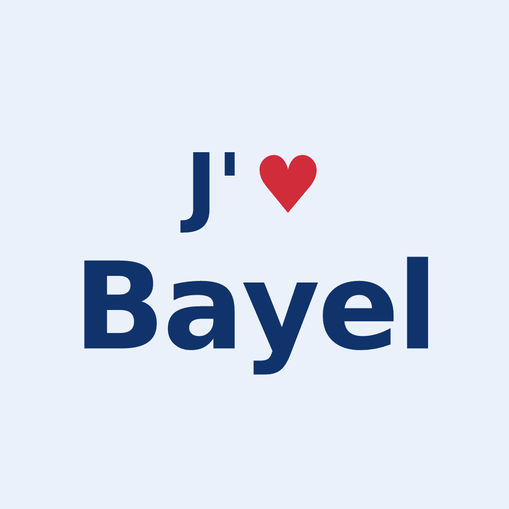 Sticker personnalisé Bayel — design J'aime Bayel