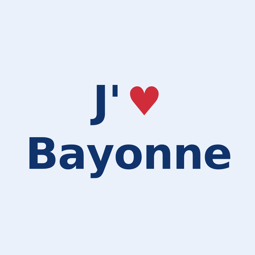 Sticker personnalisé Bayonne — design J'aime Bayonne