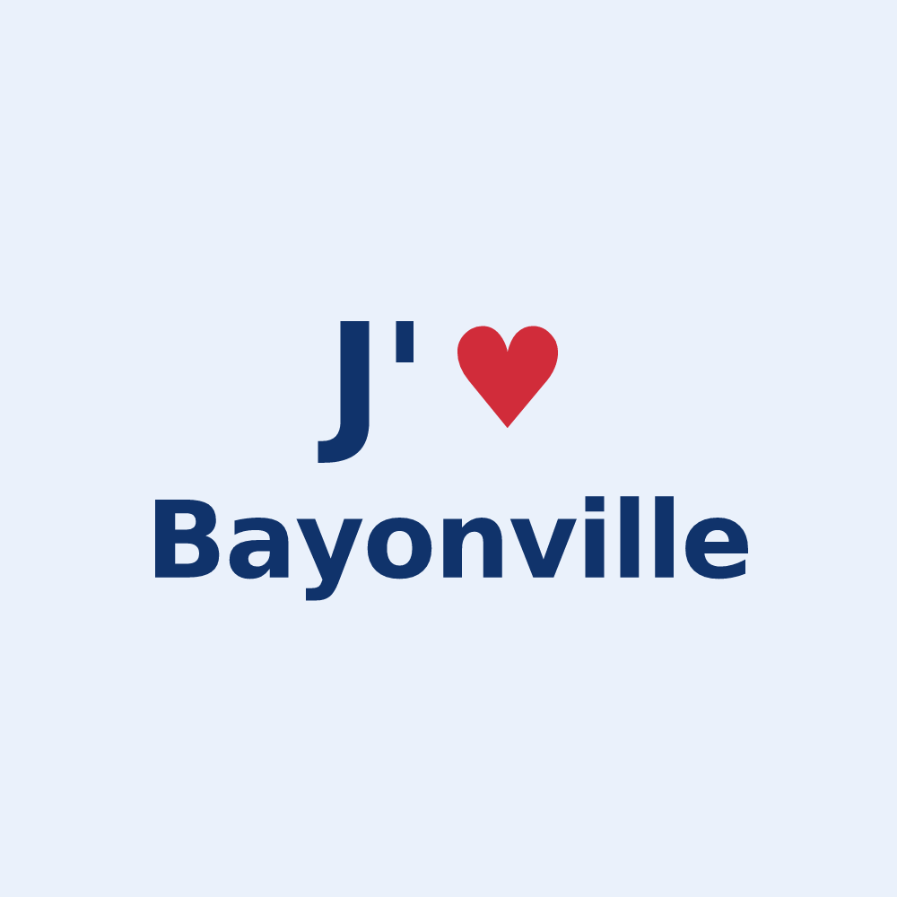 Sticker personnalisé Bayonville — design J'aime Bayonville