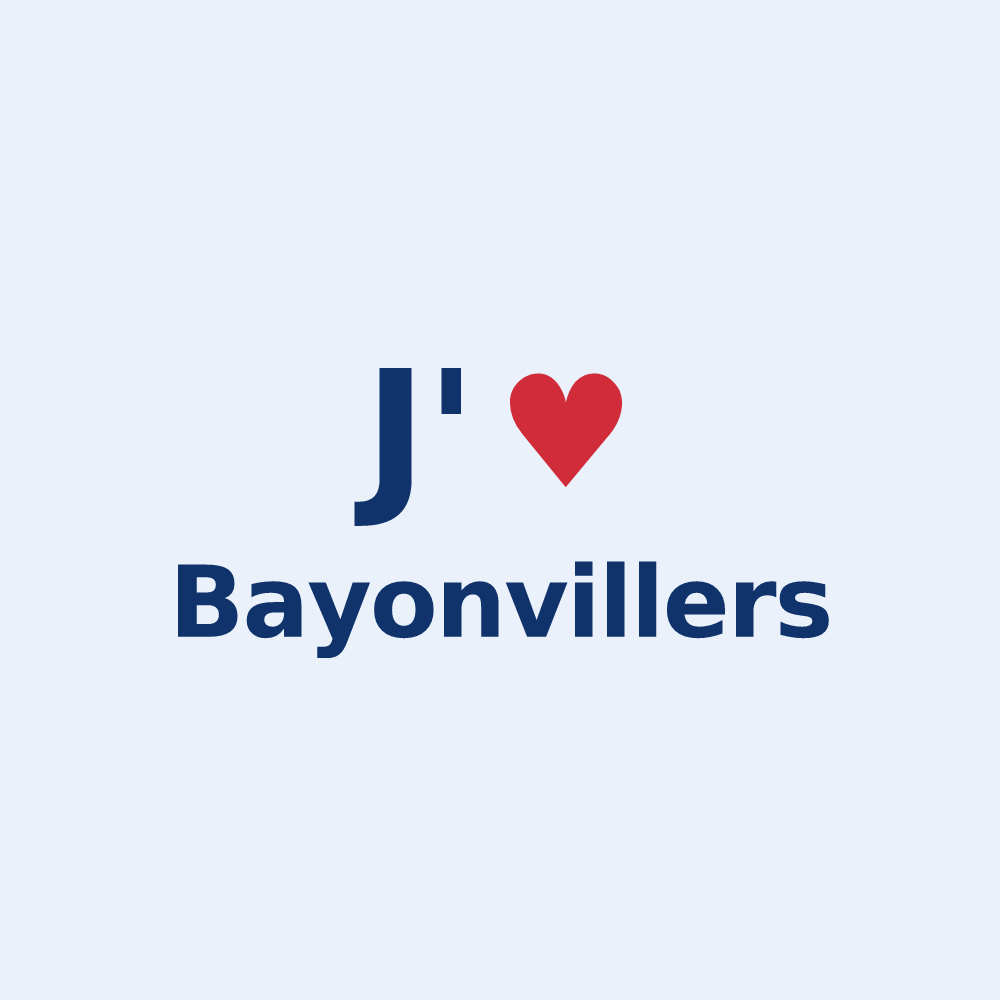 Sticker personnalisé Bayonvillers — design J'aime Bayonvillers