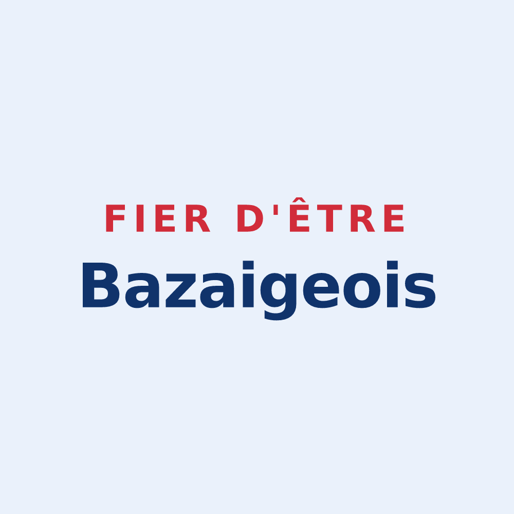Sticker « Fier d'être Bazaigeois » — design pour Bazaiges