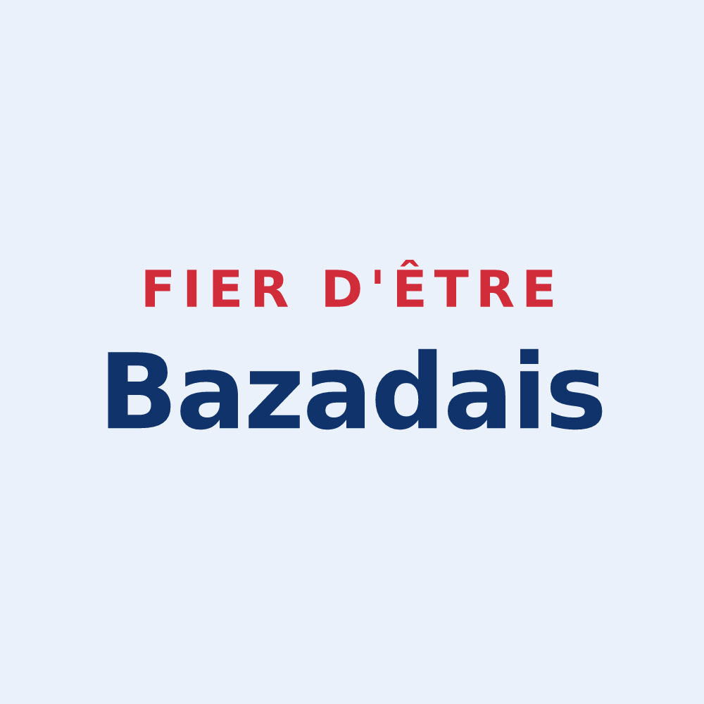 Sticker « Fier d'être Bazadais » — design pour Bazas