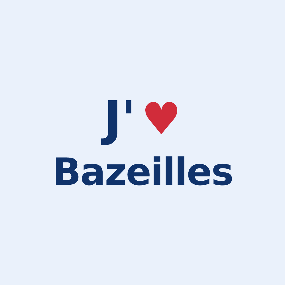 Sticker personnalisé Bazeilles — design J'aime Bazeilles