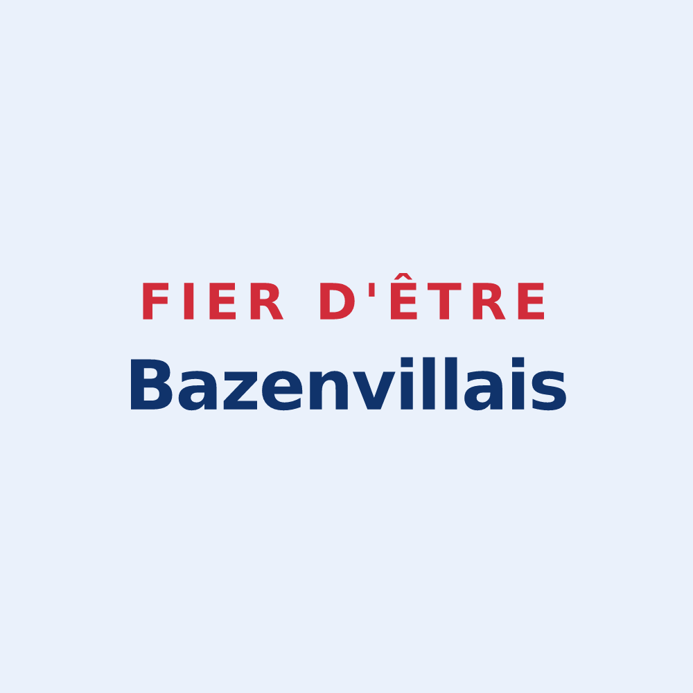Sticker « Fier d'être Bazenvillais » — design pour Bazenville