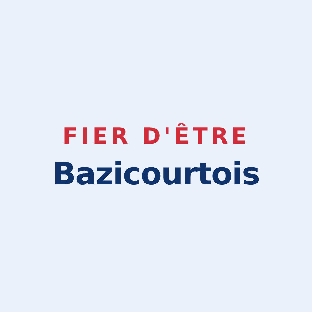 Sticker « Fier d'être Bazicourtois » — design pour Bazicourt