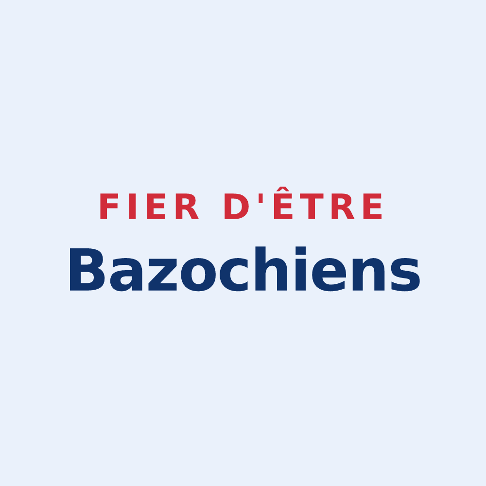 Sticker « Fier d'être Bazochiens » — design pour Bazoches-au-Houlme