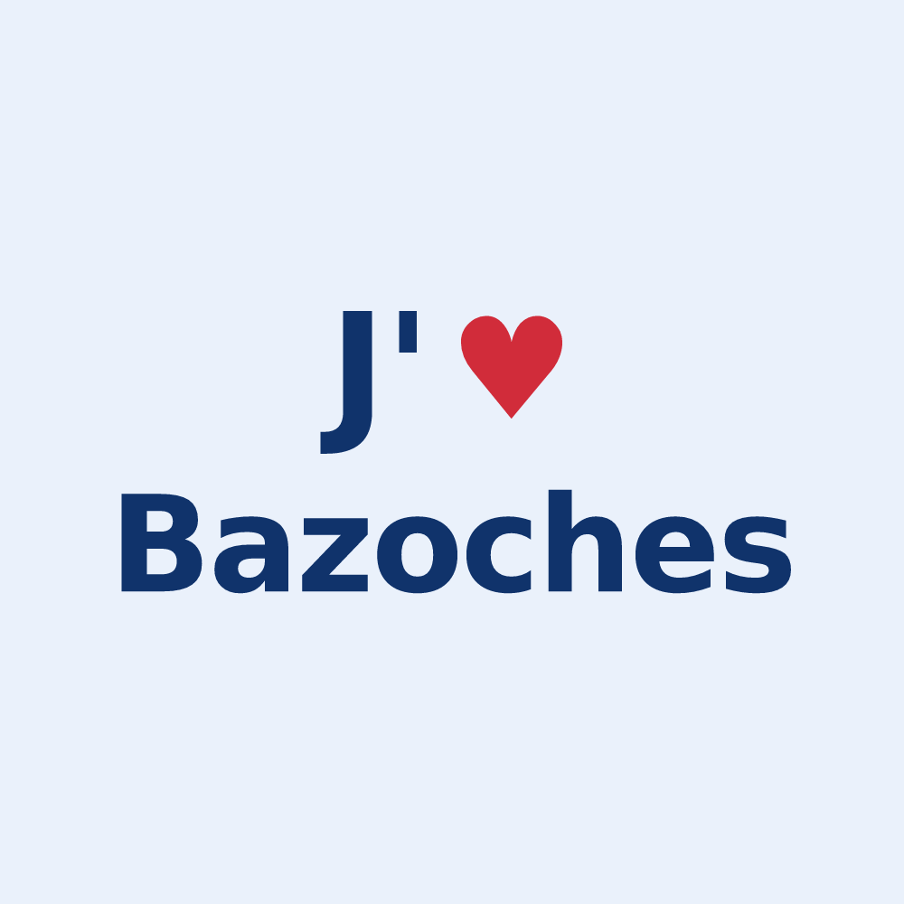 Sticker personnalisé Bazoches — design J'aime Bazoches