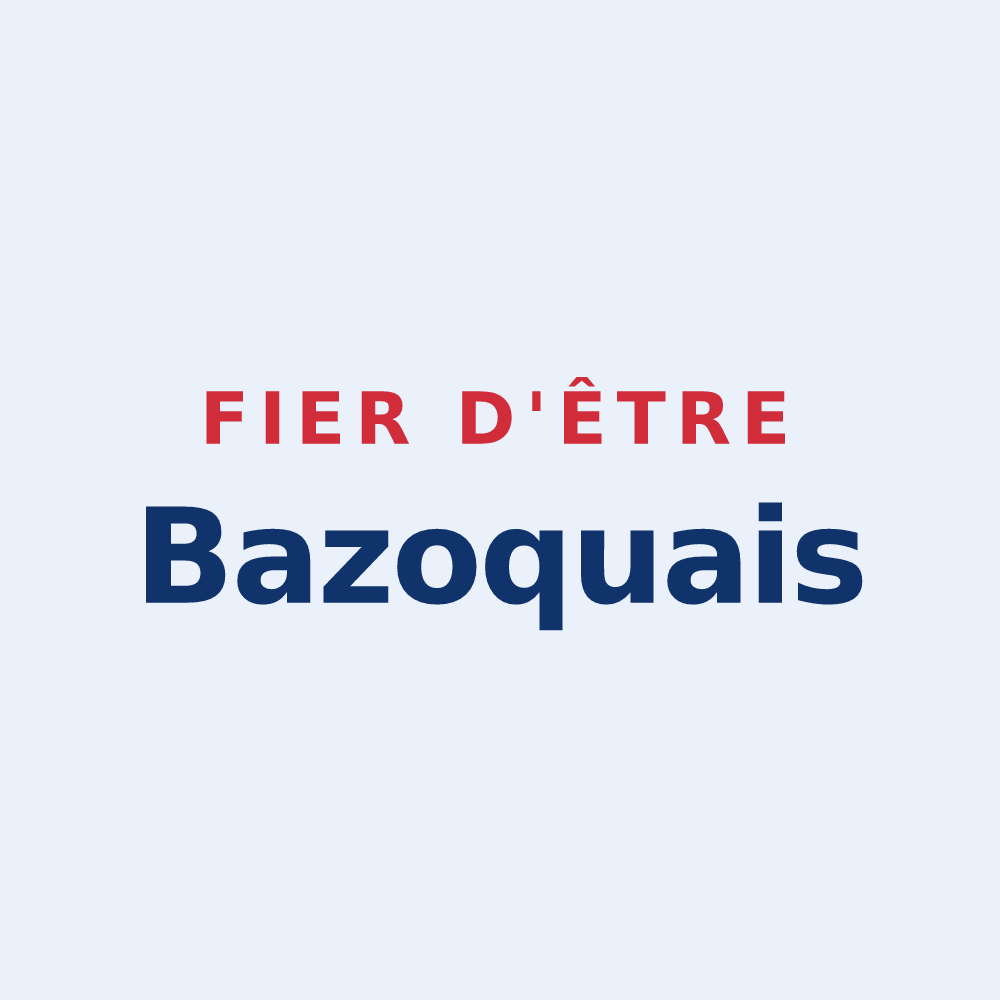 Sticker « Fier d'être Bazoquais » — design pour Bazoques