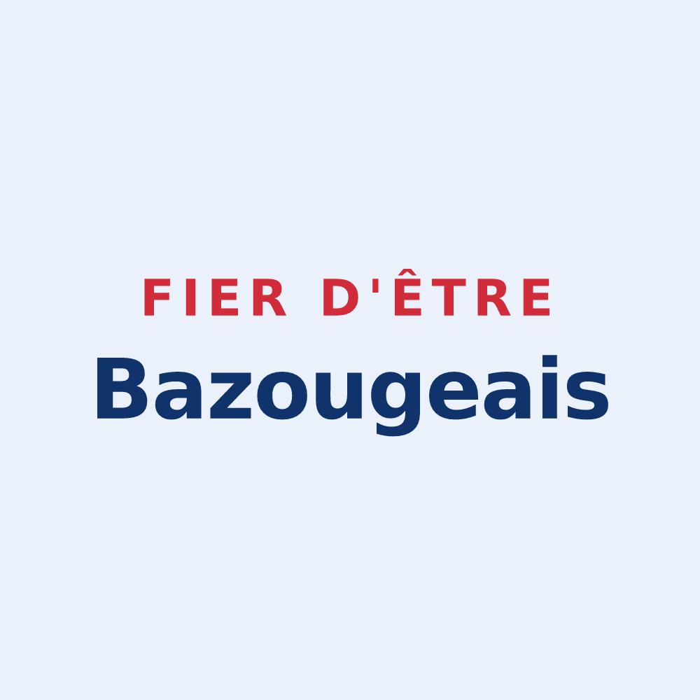 Sticker « Fier d'être Bazougeais » — design pour Bazouges-la-Pérouse
